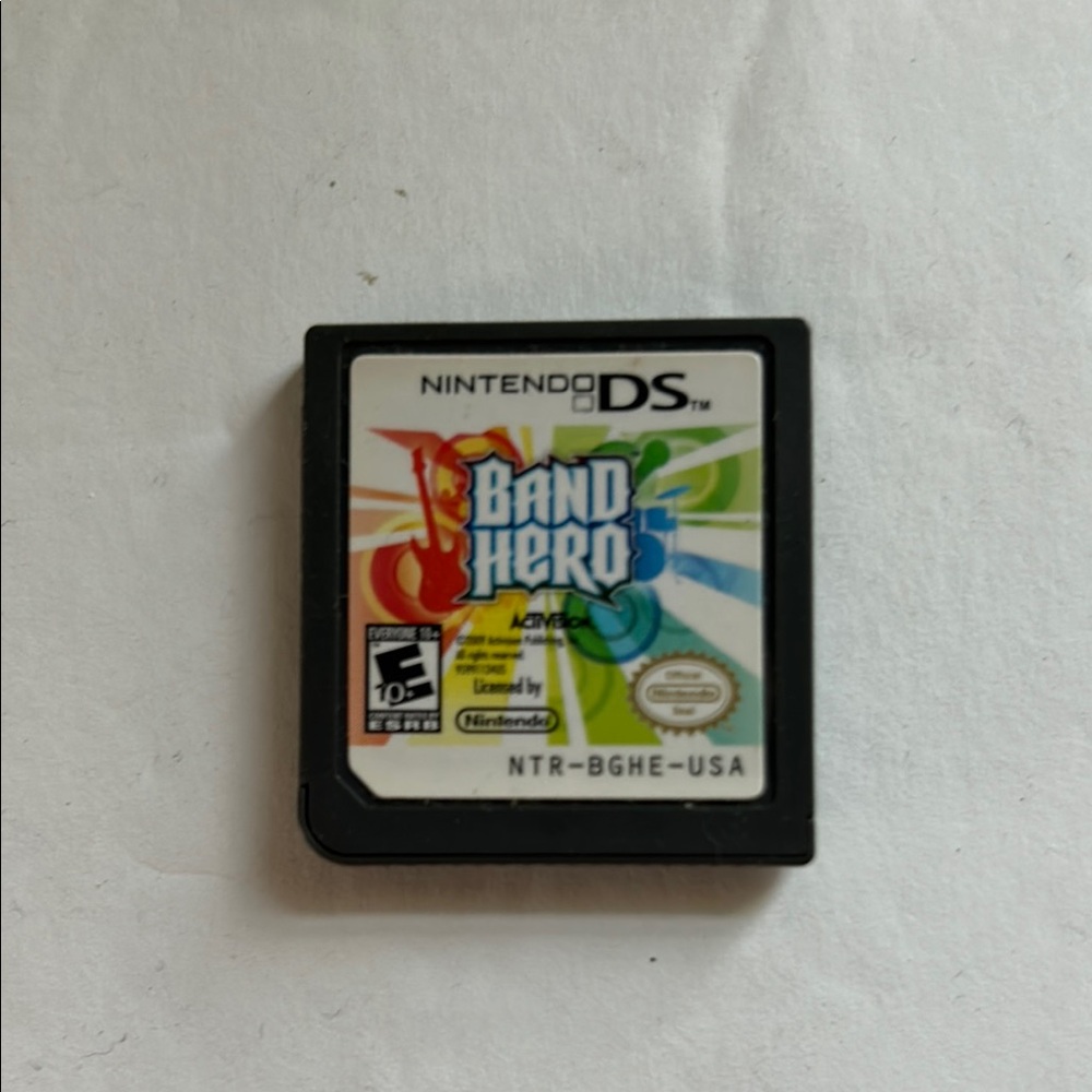 Nintendo Band Hero Video Game Cartridge